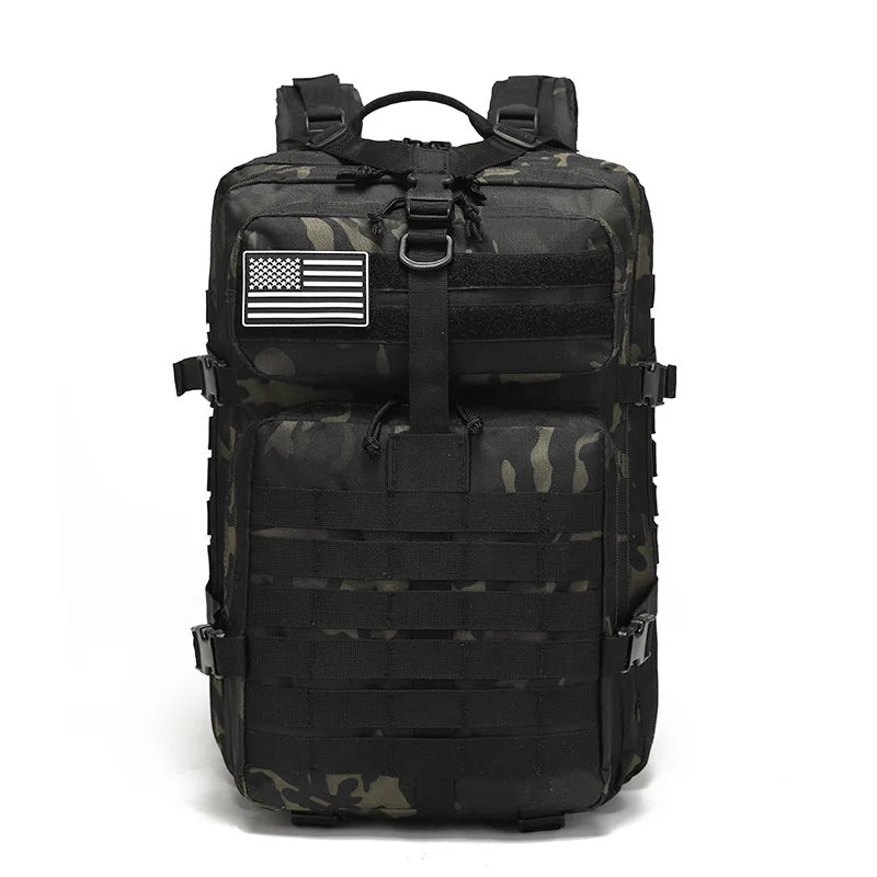 Camo Hunting Backpack — Waterproof MOLLE, Tactical Camouflage