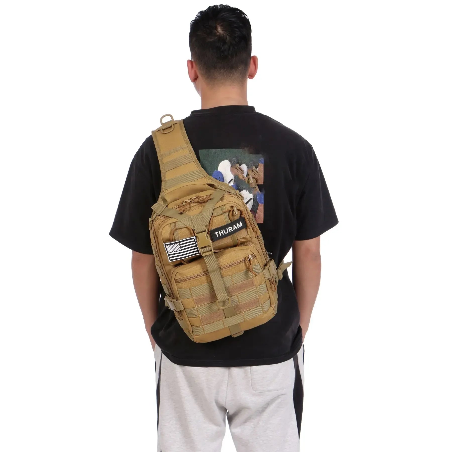 EDC Sling Assault Pack — Waterproof, MOLLE, One-Shoulder Tactical