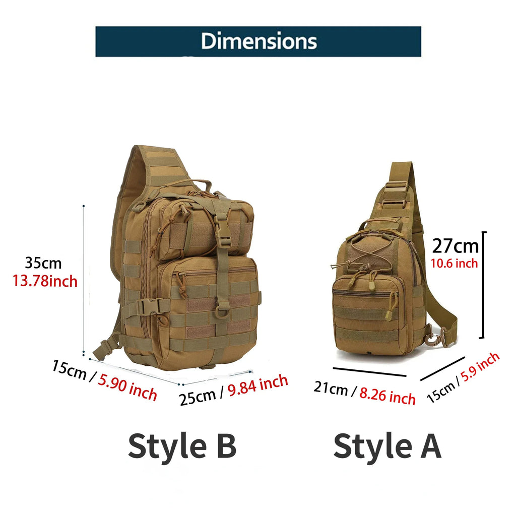EDC Sling Assault Pack — Waterproof, MOLLE, One-Shoulder Tactical