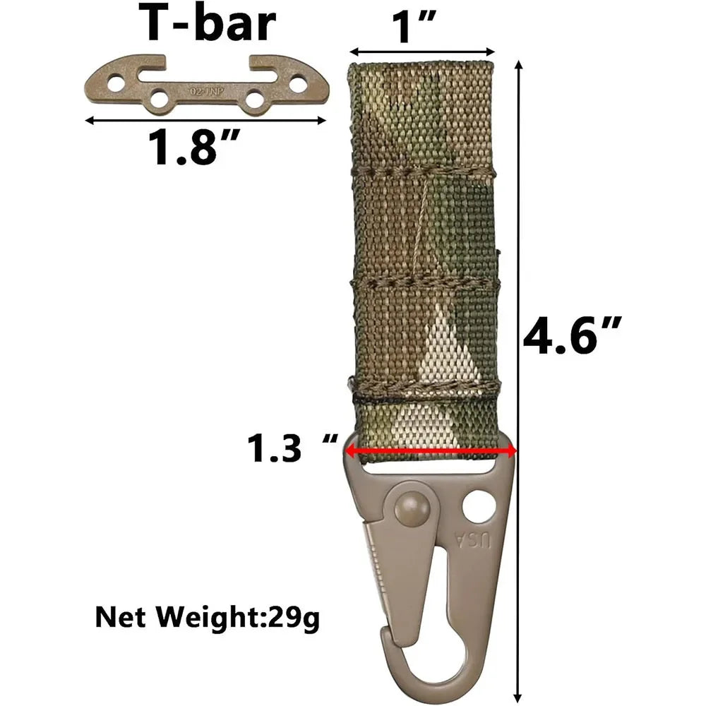 Vanguard MOLLE Belt Clip & Hook Set — Tactical Accessory Kit