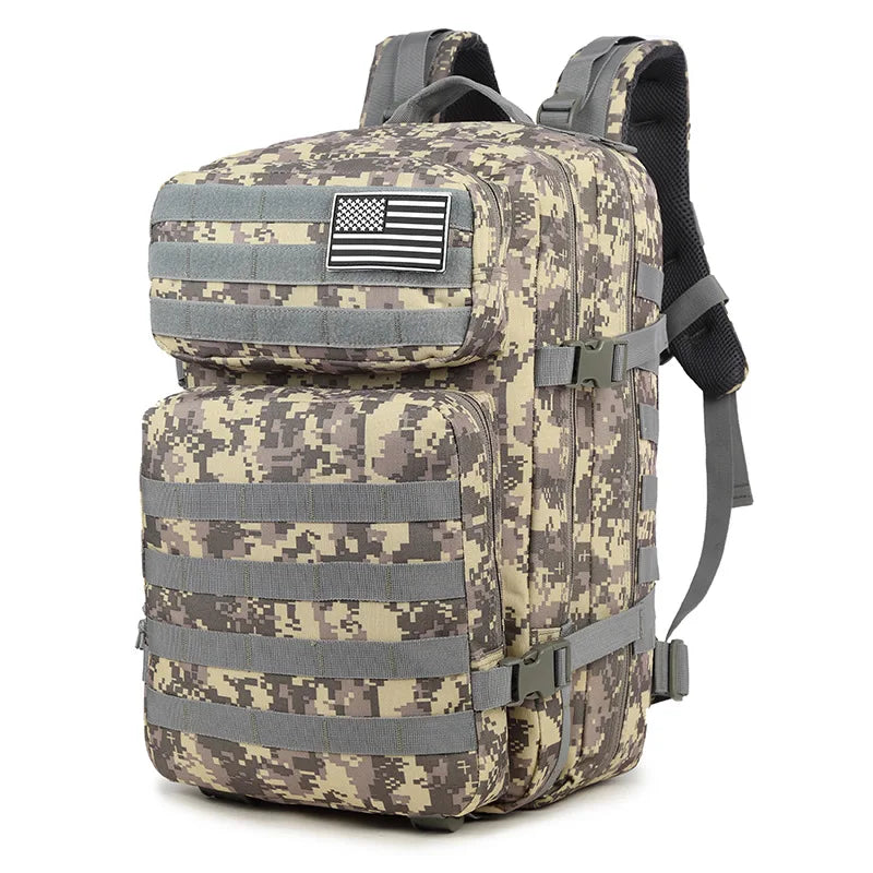 45L Military MOLLE Backpack — Tactical, Durable, Field-Ready