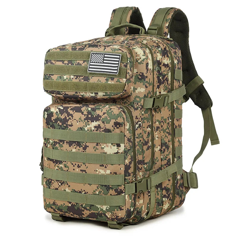 45L Military MOLLE Backpack — Tactical, Durable, Field-Ready