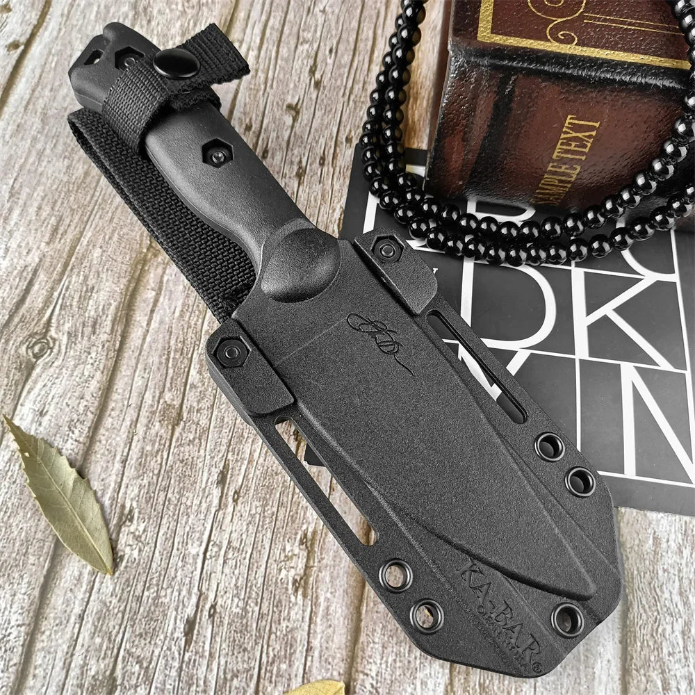 KA-BAR Fixed Blade Knife — D2 Steel, 18cm Blade, Survival Ready
