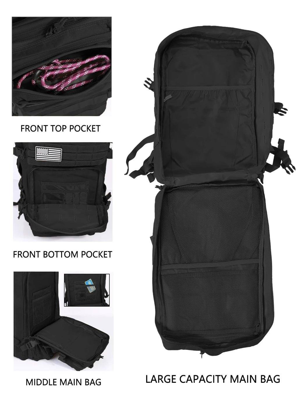 45L Military MOLLE Backpack — Tactical, Durable, Field-Ready