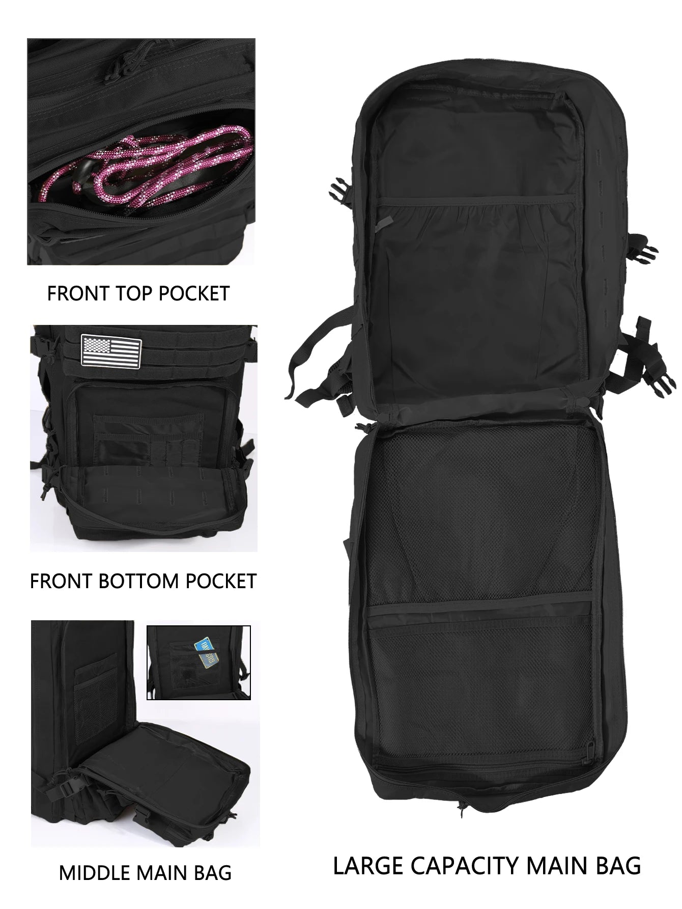 45L Military MOLLE Backpack — Tactical, Durable, Field-Ready