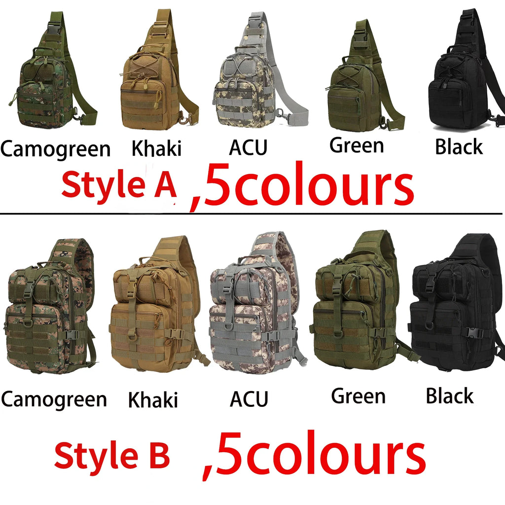 EDC Sling Assault Pack — Waterproof, MOLLE, One-Shoulder Tactical