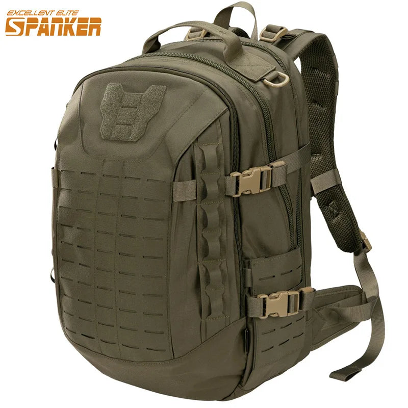 44L Tactical Rucksack — MOLLE, Waist Support, Heavy-Duty Nylon